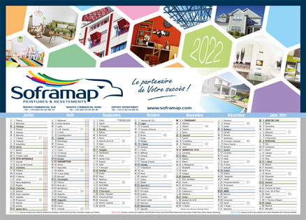 Calendrier bancaire pas cher